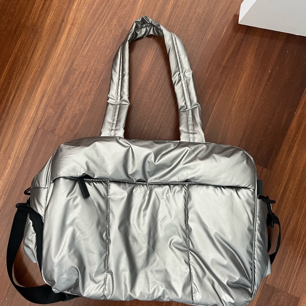 Calpak Luka Duffel in Gunmetal Silver